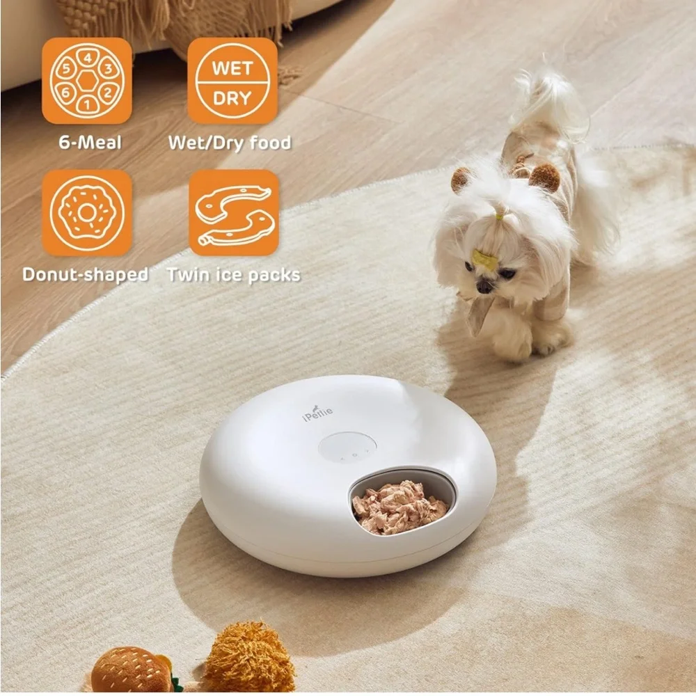 iPettie Donuts Frost WiFi 6 Meal Automatic Cat Food Dispenser